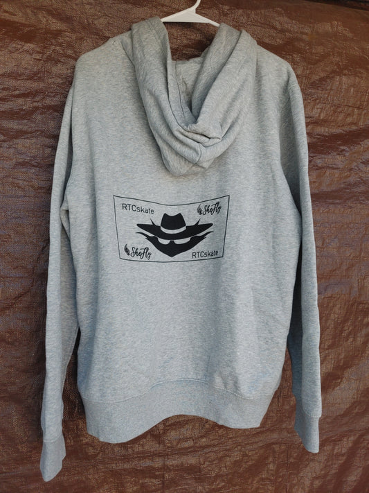 Gray Zipper Sweatshirt Hoodie Collabclothing