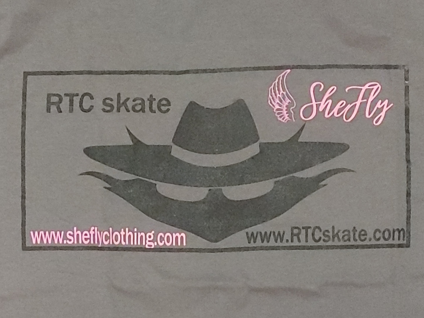RTCskate & Shefly Short Sleeve Gray T-shirt Collabclothing